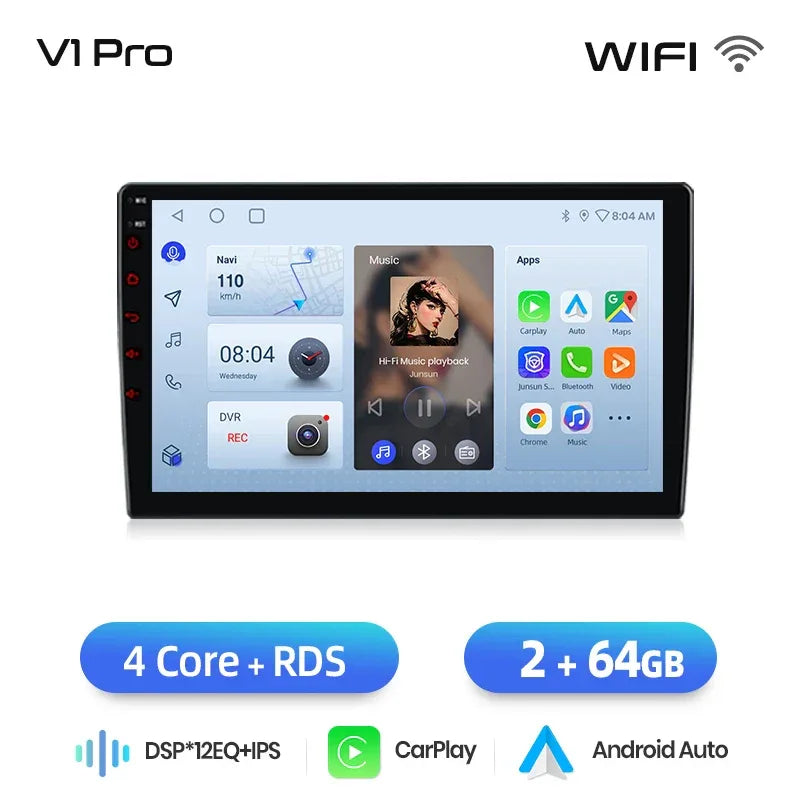 Junsun Wireless CarPlay Android Auto Car Radio For Citroen C5 2008 2009 2010-2017 RDS 4G WiFi GPS 2din BT Car accessories