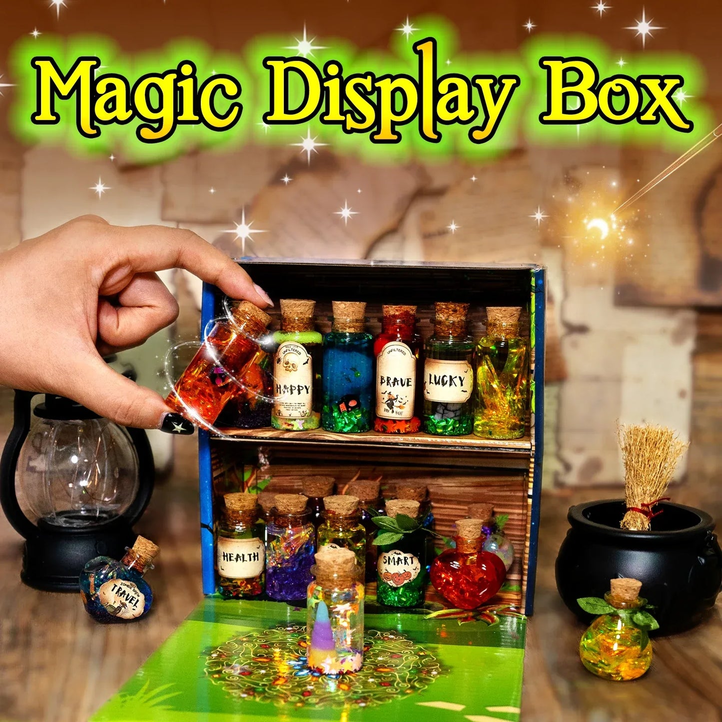 Fairy Magic Potions Kit Kids DIY Witch Glowing Spell Potion DIY Handmade Toys Science Experiments Kids Craft Kit Educational Toy