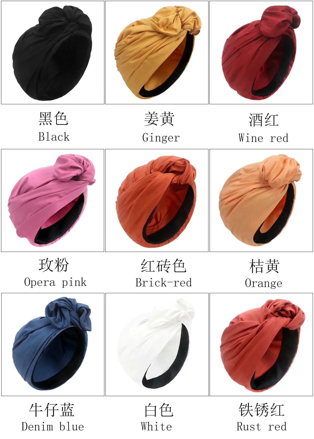 Woman Muslim Headscarf Cap Cotton Headband African Head Wraps Elegant Retro Turban for Ladies Beanies Caps Muslim Headpiece