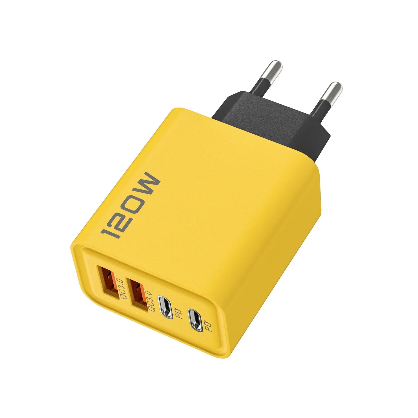 120W Fast Charger Hub USB C Quick Charge Ports PD 3.0 QC 3.0 For iPhone Samsung Xiaomi Android Phone Global Travel Charger Plug