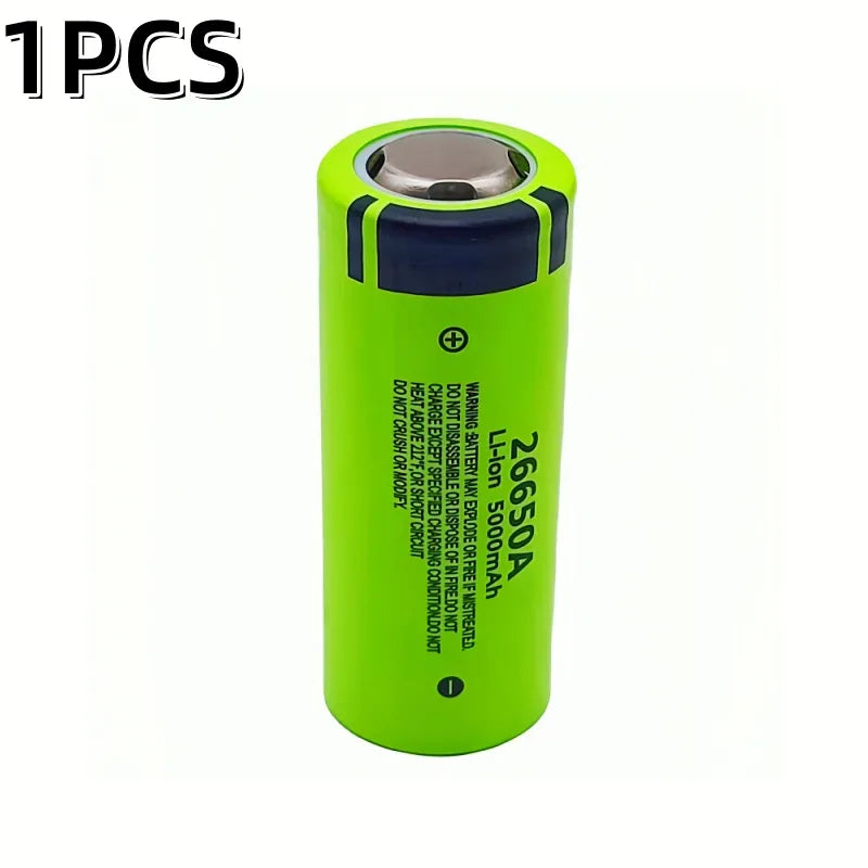 100% brand new,original,high-quality,true capacity 26650A 5000mAh 3.7V lithium-ion rechargeable battery 26650 flashlight