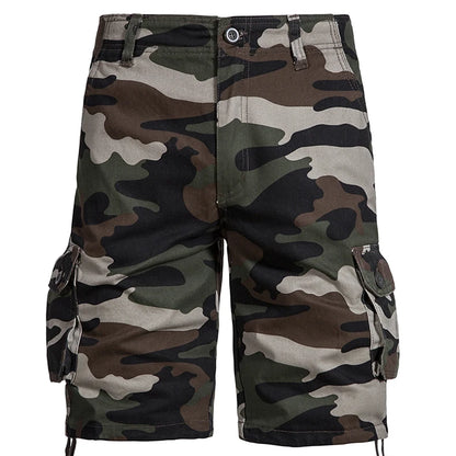 Mens Camo Shorts Men Camouflage Overalls Loose Casual Outdoor Sports Half Pants Side Pocket Cotton Comfortable Shorts