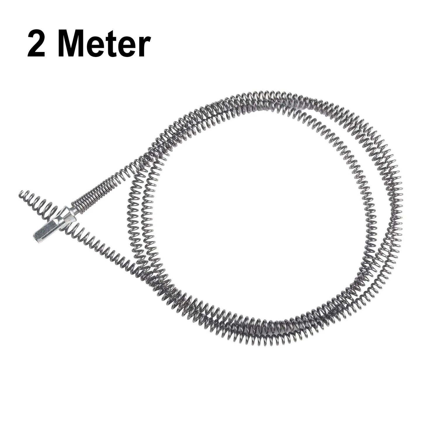 1PC Pipe Unblocker Tool Spring Pipe Dredging Tool Manganese Steel Spring Head Design Bathroom Kitchen Drainer Cleaner 1/2/3 M