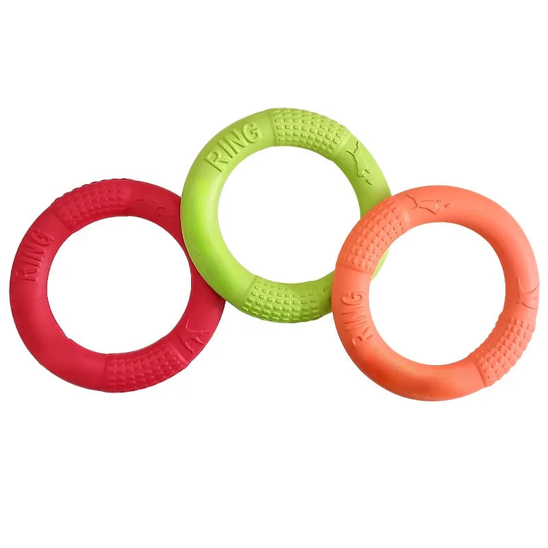 Dog Toys Pet Flying Discs EVA Dog Training Ring Puller Resistant Toys For Dogs Floating Puppy Bite Ring Toy Interactive