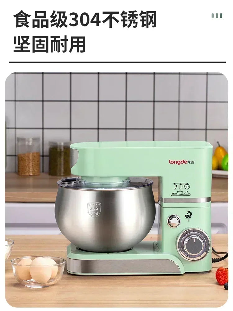 Small Household Chef Machine. Whip Cream Stirring. Multi-Function Dough Mixing. Cake Mixer. Stand Mixer.