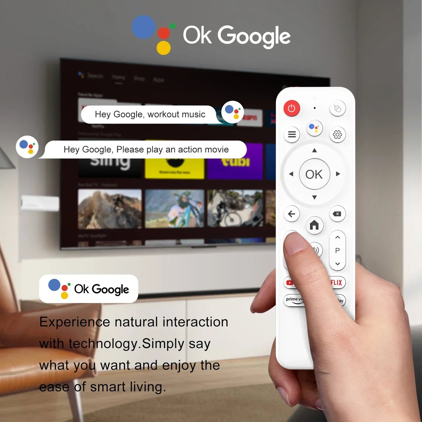 Smart TV Stick H96 MAX H313 2GB 16GB 8GB Android 14 Wifi6 BT5.0 Quad Core Home Media Player Voice Assistant TV Stick
