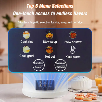 1.8L Micro Pressure Rice Cooker for 1-2 People, Multifunctional Household Hot Pot, Porridge, Soup, Electric Rice Cooker 220V