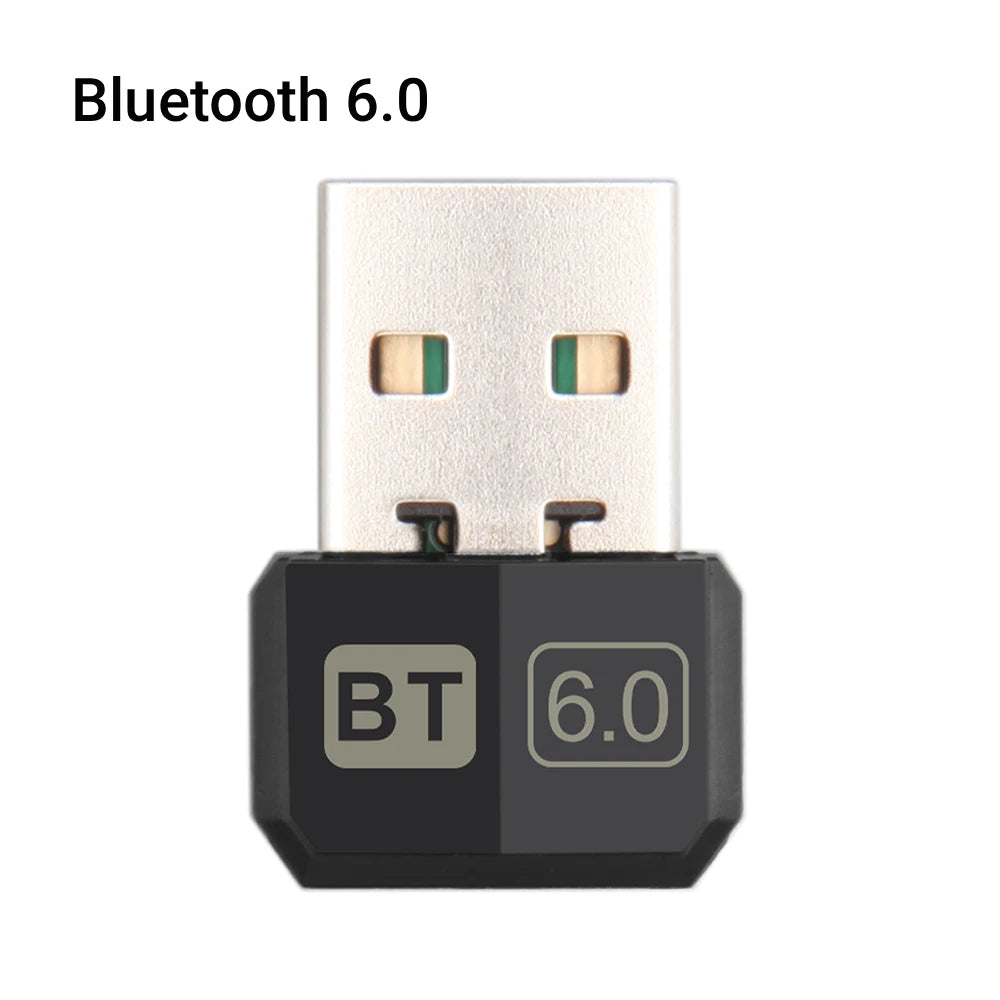 KEBIDUMEI USB Bluetooth 6.0 Adapter Bluetooth 5.4 Dongle for PC Win 11/10/8.1 Bluetooth Receiver&Transmitter for Keyboard/Mouse