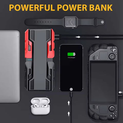 New 12V 99800mAh 3000A Car Jump Starter Car Battery Starters Portable Power Bank 12V Starting Device Booster  Petrol Diesel Car
