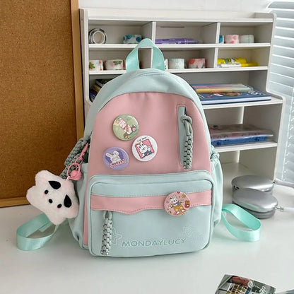 Cute Japanese Style Backpack Nylon Multi-function School Bag Large Capacity Handbag Student