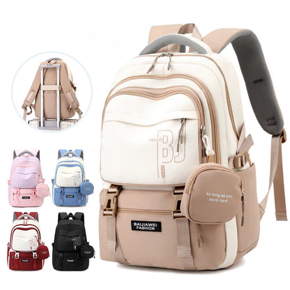 Teen Girls Backpacks for School 8-12 Years Students Casual Fashion Travel Backpacks Portability College Backpack for Women Bag