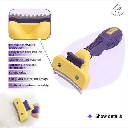 Pet Brush, Grooming Tool, Deshedding Comb, Teddy and Golden Retriever Hair Removal Brush, Pet Cleaning Supplies, Dog Brush
