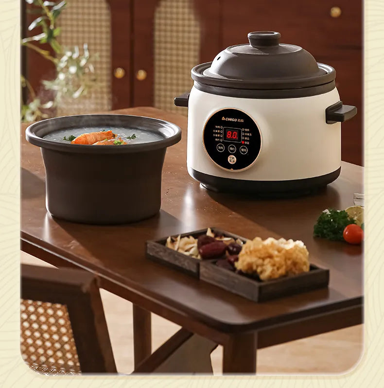 Electric slow cooker for baby food, ceramic household fully automatic stew pot, soup pot, electric slow cooker, porridge cooker