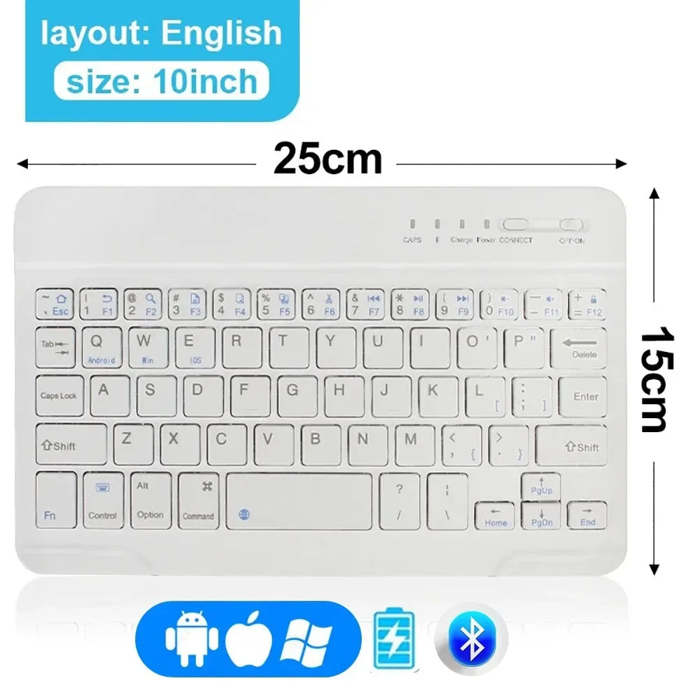Mini Keyboard Wireless Bluetooth Keyboard 7 Color Backlit Rechargeable Keyboard Silent Keyboard For PC Android Windows iPad