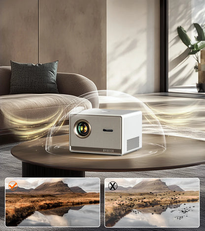 BYINTEK T5  Max Full HD 1080P Projector 4K 1000ANSI Android WiFi 6 Auto Focus ProfessionalBass Home Theater Projector for Video