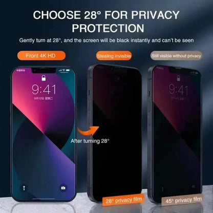 1-5Pcs Full Cover Privacy Screen Protector For iPhone 16 15 13 11 14Pro Max Anti Spy Tempered Glass For iPhone X XS Max XR by PDG ibma