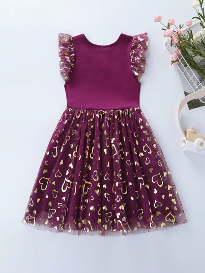 Girls' Unicorn Dress: Children's Spring/Summer New Sleeveless Embroidered Party Dress SH1696