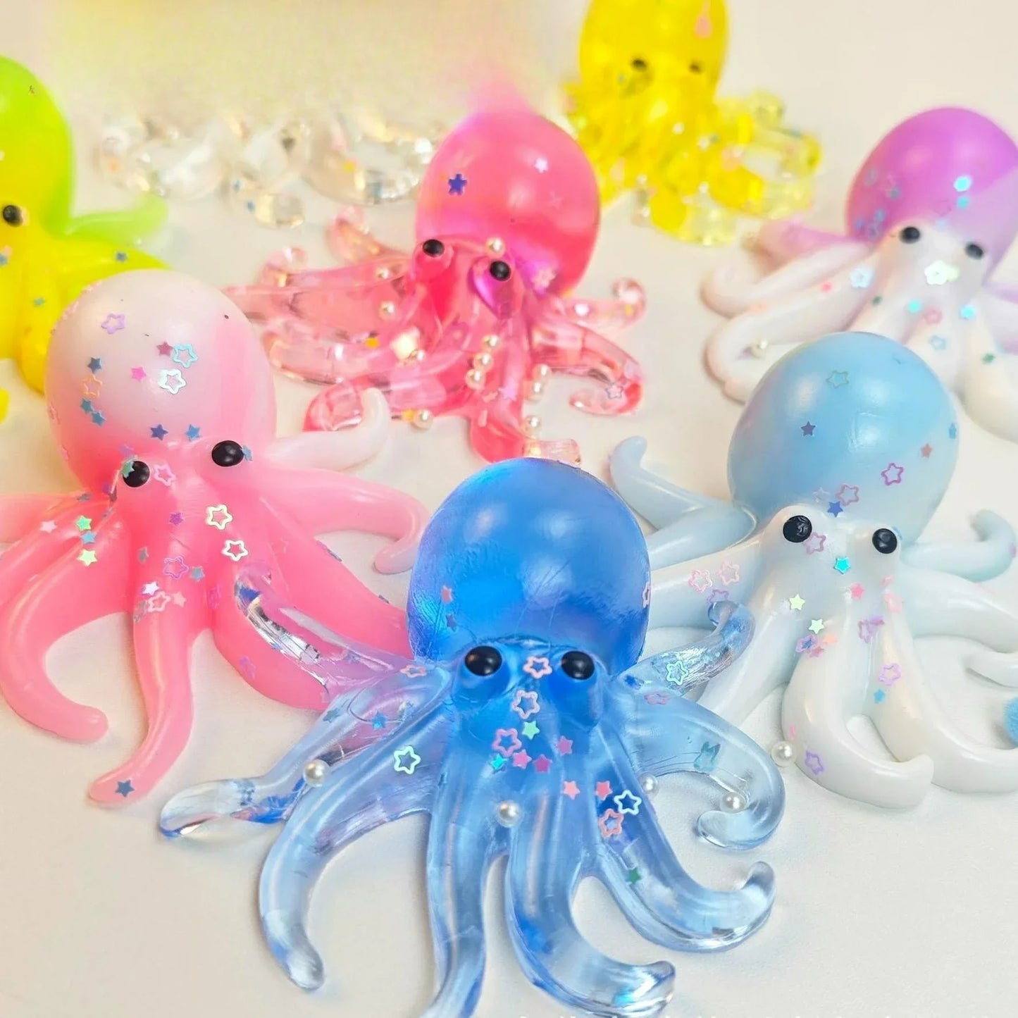 Creative popsicle shape decompression toy color gradual change extrusion decompression slow rebound practical mini toy