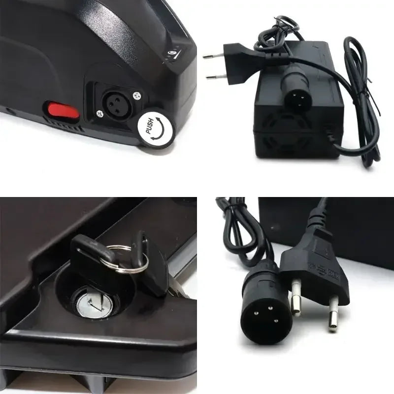 For Hailong Battery 30Ah 20Ah 36V 48V 52V for Bafang BBS02 BBS03 BBSHD Powerful and long-lasting power Motor Hailong Battery