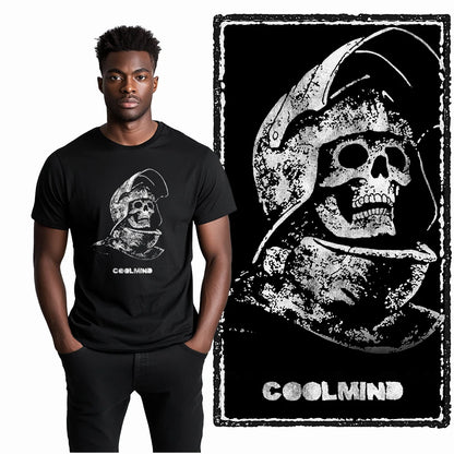 Coolmind U4 Streetwear Cool Print Exclusive Graphic T shirt fo men 100% Cotton Big Size vintage BLACK men's novelty tee shirt