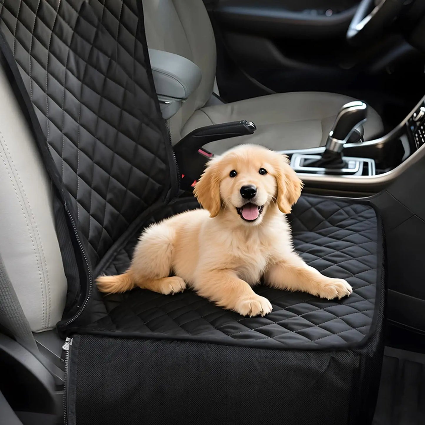 Dog Car Seat Puppy Booster Seat for Car Front Seat with Storage Pockets Pet Booster Car Seat for Small to Medium Dog