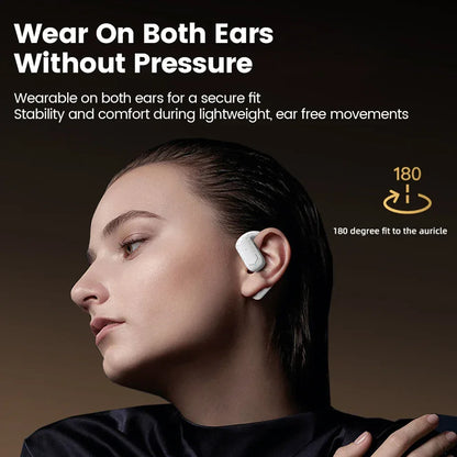 180° Rotate Bluetooth-compatible Wireless Headphone Ear Mounted TWS Earbuds Handsfree Headset Business Calls Noise Reduction