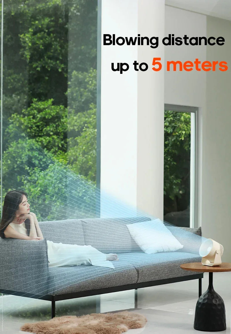 4000mAh Electric Fan Portable Cordless Air Circulator Desktop Wall Mount Ceiling Fan Air Cooler Home Silent Ventilation Fan