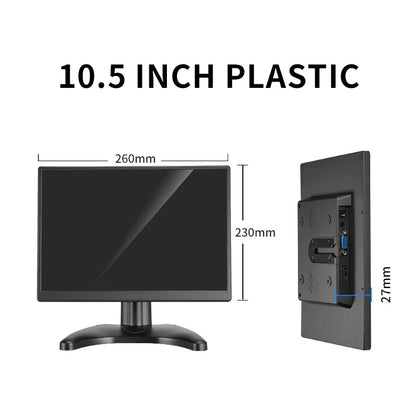 10.5 Inch CCTV Security Monitor 15:10 TFT LCD Screen 1920*1280 FHD Small TV Computer Display for PC CCTV With HDM VGA Interface