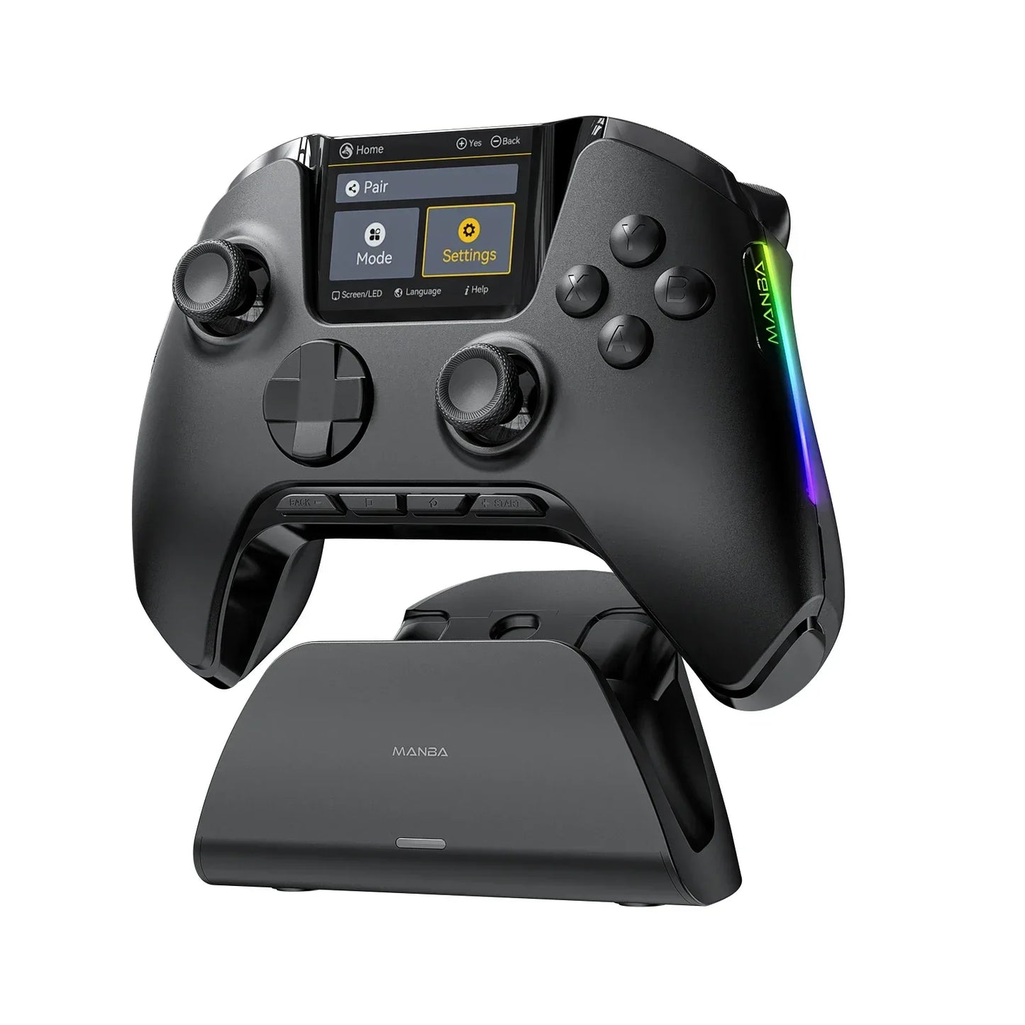 Mamba One V2 Wireless Gaming Controller for Switch/PC/iOS/Android Hall Effect Stick RGB Light 1800mAh with Charging Dock