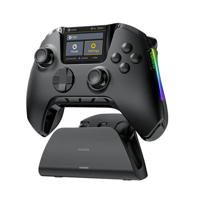 Mamba One V2 Wireless Gaming Controller for Switch/PC/iOS/Android Hall Effect Stick RGB Light 1800mAh with Charging Dock