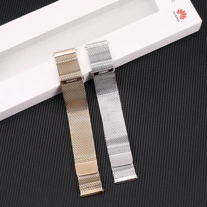 Original Huawei Watch GT4 41mm Milanese Watch Strap GT6 18mm Gold Magnetic Milanese Bracelet for GT5 41mm Stainless Steel Band