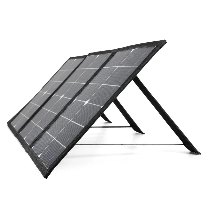 100W Foldable Solar Panel DC+USB Fast Charging 18V Portable Folding Bag Power Bank for Mobile Phone Camping Outdoor Emergency