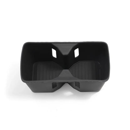 for Hyundai Santa Fe 2024 2025 Water Cup Holder Car Accessories Silicone Shock-Absorbing Drinks Holder Storage Box Tidying Tray