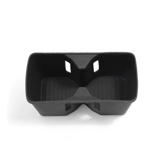 for Hyundai Santa Fe 2024 2025 Water Cup Holder Car Accessories Silicone Shock-Absorbing Drinks Holder Storage Box Tidying Tray