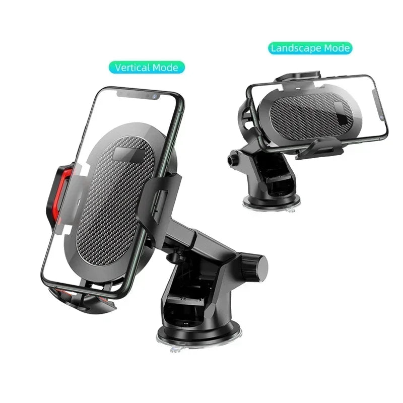 Universal Sucker Car Phone Holder 360° Rotation Windshield & Dashboard Mount Mobile Cell Support Bracket for Smartphones