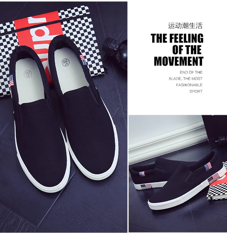 Men Casual Shoes Canvas Luxury 2025 Mens Loafers Breathable Slip on FlatsMale Vulcanized Shoes White Driving Shoes Plus Size 47