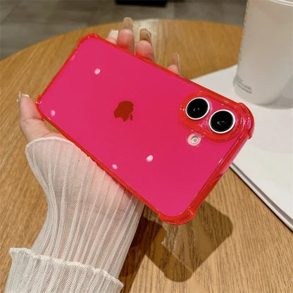Luxury Jelly Clear Silicone Soft Case For iPhone 11 12 13 14 15 16 Pro Max 16 Plus Shockproof Protection Transparent Back Cover