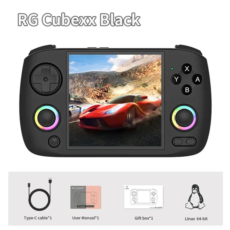 NEW ANBERNIC RG CUBEXX Retro Handheld Game Console Video Player Gaming Linux HD IPS RGB WIFI Bluetooth PSP Games Gift RGCUBEXX
