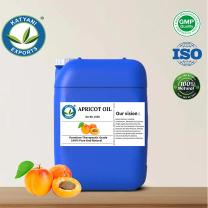 Industrial Grade 5 KG Apricot Kernel Carrier Oil Pure Prunus Armeniaca Oil Natural Cold Pressed - By Katyani Exports Wholesaler