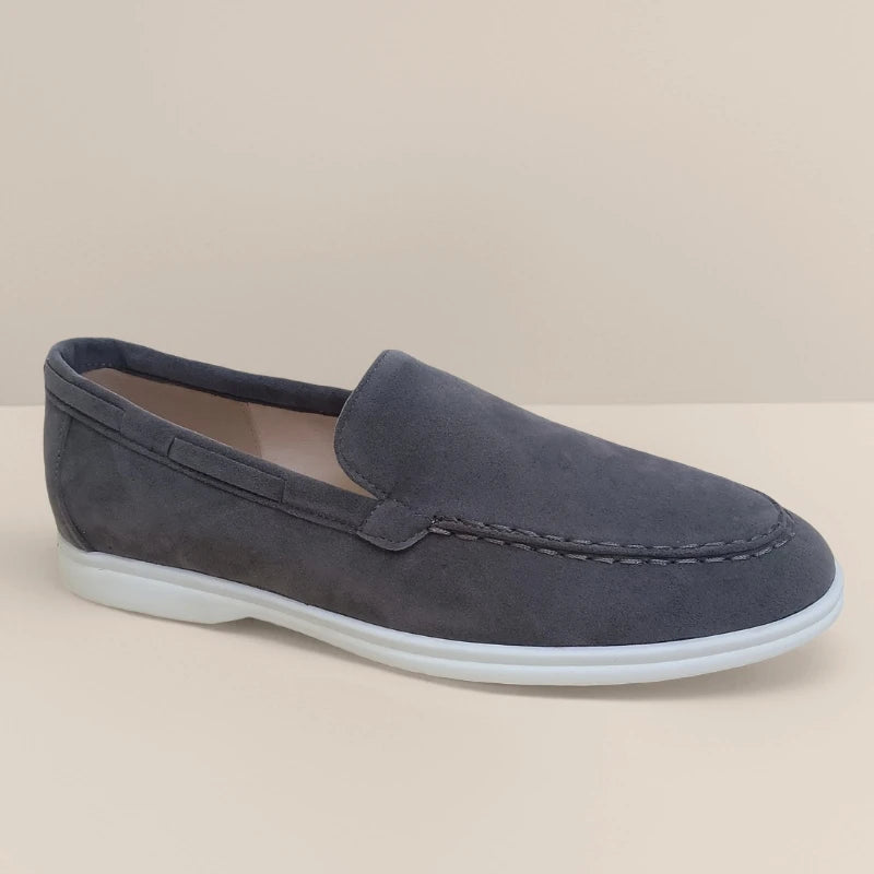 Fashion Classic Suede Leather Loafers Men Casual Shoes Luxury Brand Mens Breathable Slip on Driving Shoes Moccasins