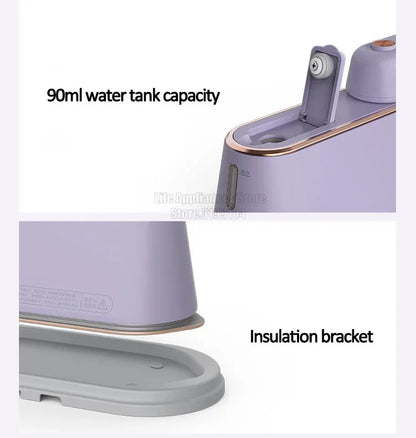DAEWOO Portable Steam Iron Mini Electric Garment Steamer Clothes Hanging Machine For Travel Business Trip HI-029