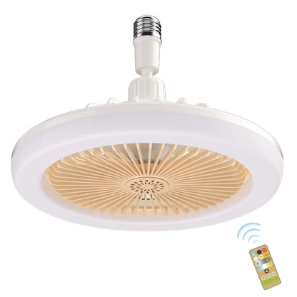 Aromatherapy Fan Lamp Universal E27 Light Holder LED Fan Lamps with Remote Control Mute Timing 3-gear Wind for Bedroom Dormitory