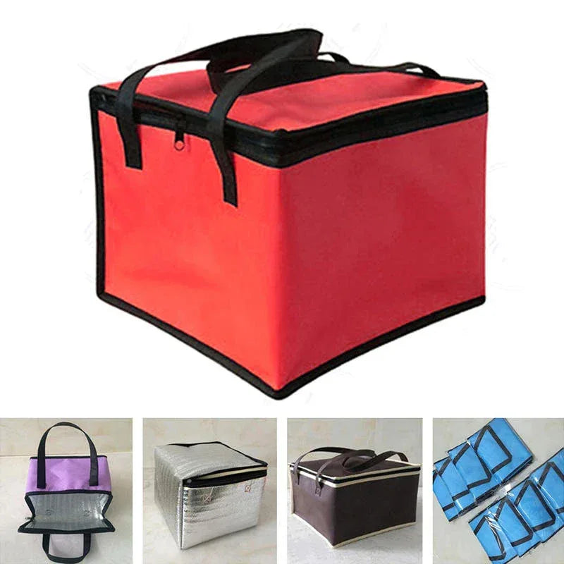 High-capacity Non-Woven Thermal Lunch Bag Insulation Food Package Portable Camping Picnic Pack Bags Cooler Drink Carrier