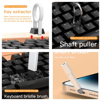 20 in 1 Cleaning Kit Computer Keyboard Cleaner Brush Earphones Cleaning Pen For Headset IPad Phone Cleaning Tools Keycap Puller