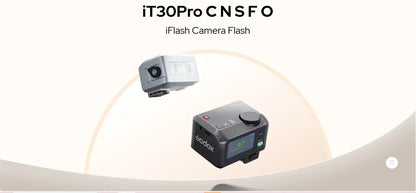 Godox iT30 Pro C N S iT30Pro Touchscreen Pocket Flash TTL 2.4G Wireless on Camera Flash for Canon,Sony,Nikon,Olympus,Fujifilm