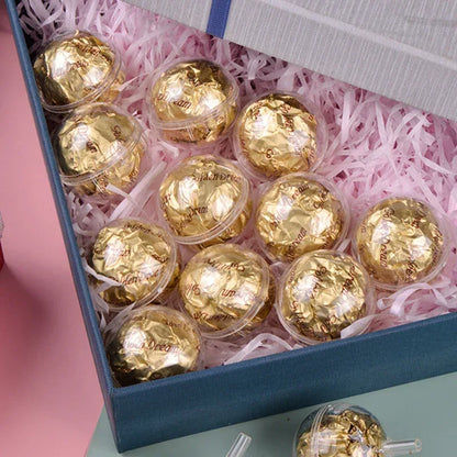 10/20/30/50pcs Clear Chocolate Wrapper Box Truffle Liner Flower Candy Box Chocolate Ball Holder Case Valentine's Day Gift Boxes