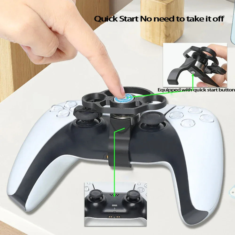 Racing Game Controller Steering Wheel Attachment Accessory For PS5 Mini Steering Wheel For PS5 Pro/Slim Game Controller