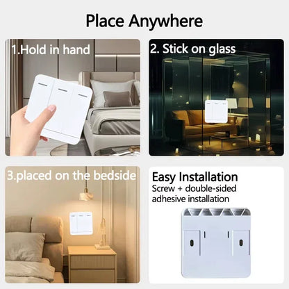 Tuya WIFI Switch 433MHz Smart Home Automation Relay Module 1/2/3 Gang Wireless Wall Switch Home Control Works with Alexa Google