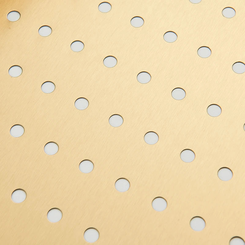 Golden Double Waterfall Sink Stainless Steel Kitchen Sink Embossed Large Single Slot Wash Basin Washing Pond For Kitchen