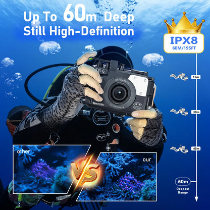 Seafrogs Scuba Diving Camera Case Cover For Olympus TG 7 TG 5 TG 6 Underwater Photography Equipment Waterproof Camera Housing 60